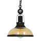 GloboStar® BILLIARD 00971 Vintage Industrial Κρεμαστό Φωτιστικό Οροφής Μονόφωτο 1 x E27 Mαύρο Μεταλλικό Καμπάνα Φ25 x Υ29cm
