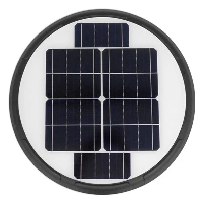 Φωτιστικό στύλου/κολώνας πλατείας LED 40W θερμό λευκό 3000K 4000lm ανθρακί με ενσωματωμένο φωτοβολταϊκό panel & μπαταρία 30000mAh & αισθητήρα κίνησης-ημέρας-νύχτας Μ54xΠ54xΥ45cm IP65