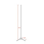 Μοντέρνο minimal επιδαπέδιο φωτιστικό 150cm LED 24W RGB πολύχρωμο με ασύρματο χειριστήριο & dimmer Μοντέρνο minimal επιδαπέδιο φωτιστικό 150cm LED 24W RGB πολύχρωμο με ασύρματο χειριστήριο & dimmer