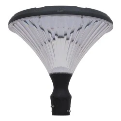 Φωτιστικό στύλου/κολώνας πλατείας LED 40W θερμό λευκό 3000K 4000lm ανθρακί με ενσωματωμένο φωτοβολταϊκό panel & μπαταρία 30000mAh & αισθητήρα κίνησης-ημέρας-νύχτας Μ54xΠ54xΥ45cm IP65