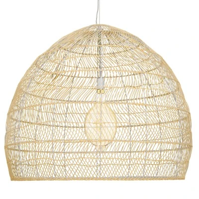 Boho κρεμαστό φωτιστικό MALIBU μονόφωτο μπεζ ξύλινο Bamboo Φ97 x Y86cm 1 x E27 AC 220-240V Boho κρεμαστό φωτιστικό MALIBU μονόφωτο μπεζ ξύλινο Bamboo Φ97 x Y86cm 1 x E27 AC 220-240V