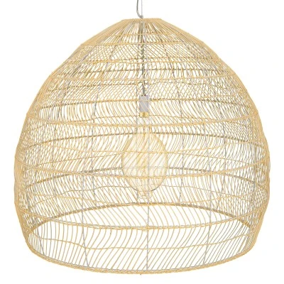Boho κρεμαστό φωτιστικό MALIBU μονόφωτο μπεζ ξύλινο Bamboo Φ97 x Y86cm 1 x E27 AC 220-240V Boho κρεμαστό φωτιστικό MALIBU μονόφωτο μπεζ ξύλινο Bamboo Φ97 x Y86cm 1 x E27 AC 220-240V