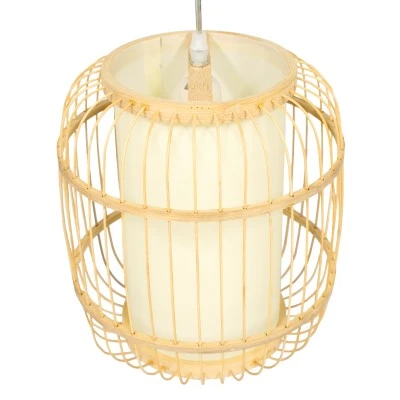 Boho κρεμαστό φωτιστικό HIBISCUS μονόφωτο μπεζ ξύλινο Bamboo Φ26xY32cm 1 x E27 AC 220-240V Boho κρεμαστό φωτιστικό HIBISCUS μονόφωτο μπεζ ξύλινο Bamboo Φ26xY32cm 1 x E27 AC 220-240V