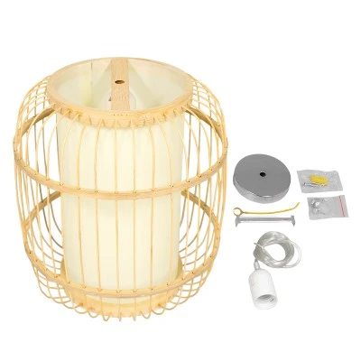 Boho κρεμαστό φωτιστικό HIBISCUS μονόφωτο μπεζ ξύλινο Bamboo Φ26xY32cm 1 x E27 AC 220-240V Boho κρεμαστό φωτιστικό HIBISCUS μονόφωτο μπεζ ξύλινο Bamboo Φ26xY32cm 1 x E27 AC 220-240V