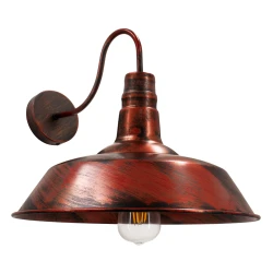 Vintage φωτιστικό τοίχου kelvo® RAY μονόφωτο με ντουί E27 IP20 χάλκινο εφέ σκουριάς 36x42x32cm 01052 Vintage φωτιστικό τοίχου kelvo® RAY μονόφωτο με ντουί E27 IP20 χάλκινο εφέ σκουριάς 36x42x32cm 01052