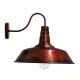 Vintage φωτιστικό τοίχου kelvo® RAY μονόφωτο με ντουί E27 IP20 χάλκινο εφέ σκουριάς 36x42x32cm 01052