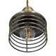 GloboStar® MANHATTAN 01455 Μοντέρνο Industrial Κρεμαστό Φωτιστικό Οροφής Μονόφωτο 1 x E27 Μεταλλικό Μπρούτζινο Καμπάνα Φ11 x Υ14cm