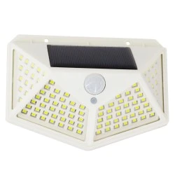 Αυτόνομο ηλιακό φωτιστικό LED SMD 10W 1000lm ψυχρό φως 6000K με μπαταρία 1200mAh, φωτοβολταϊκό πάνελ &, αισθητήρα ημέρας-νύχτας-κίνησης IP65