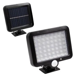 Αυτόνομος ηλιακός προβολέας LED 20W 1200lm ψυχρό λευκό 6000K με ενσωματωμένη μπαταρία 2400mAh αισθητήρα ημέρας-νύχτας και αισθητήρα κίνησης αδιάβροχο IP65