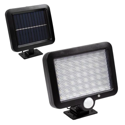Αυτόνομος ηλιακός προβολέας LED 20W 1200lm ψυχρό λευκό 6000K με ενσωματωμένη μπαταρία 2400mAh αισθητήρα ημέρας-νύχτας και αισθητήρα κίνησης αδιάβροχο IP65