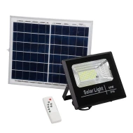 Αυτόνομος ηλιακός προβολέας LED SMD 40W ψυχρό φως 6000K 3200lm με μπαταρία 5000mAh, φωτοβολταϊκό πάνελ με αισθητήρα ημέρας-νύχτας IP66