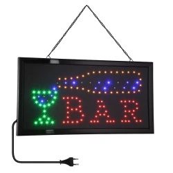 Φωτιστικό-ταμπέλα LED σήμανσης BAR με πρίζα 230VAC Μ48xΠ25xΥ2cm