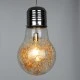 Μοντέρνο κρεμαστό φωτιστικό οροφής LAMP ασημί νίκελ βάση & χρυσό ντουί 1XΕ27 AC 220-240V με διάφανο γυαλί