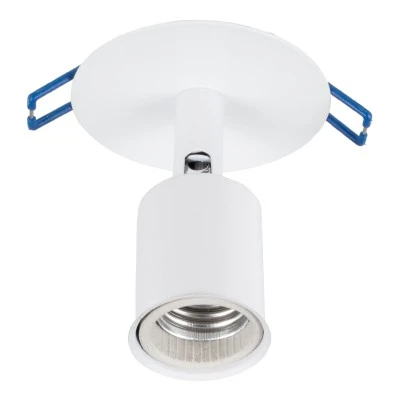Χωνευτό φωτιστικό οροφής SARA με ντουί 1 x E27 AC 220-240V IP20 λευκό 8x8x8.5cm κοπή 7x7cm