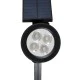 Ηλιακό Σποτ Κήπου Καρφωτό LED 8W 6000K 800lm Μαύρο με Μπαταρία 2200mAh και με Αισθητήρα Ημέρας-Νύχτας IP67