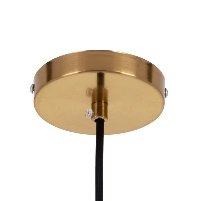 Μοντέρνο κρεμαστό φωτιστικό οροφής AVERY 1ΧΕ27 AC 220-240V με διάφανο γυαλί & χρυσό μεταλλικό πλέγμα Φ18xΥ38cm Μοντέρνο κρεμαστό φωτιστικό οροφής AVERY 1ΧΕ27 AC 220-240V με διάφανο γυαλί & χρυσό μεταλλικό πλέγμα Φ18xΥ38cm