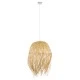 Boho Κρεμαστό Φωτιστικό Οροφής με Ντουί 1 x E27 AC 220-240V IP20 - Μπεζ - Μ50 x Π50 x Υ70cm GloboStar® MANILA 00713 Boho Κρεμαστό Φωτιστικό Πλέγμα Μονόφωτο 1 x E27 IP20 Μπέζ Ξύλο - Μ50 x Π50 x Υ70cm