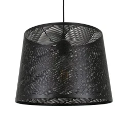 Μοντέρνο κρεμαστό φωτιστικό SPARKLE 1ΧΕ27 AC 220-240V μαύρο μεταλλικό με πλέγμα Φ35xY26cm