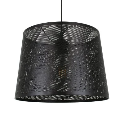 Μοντέρνο κρεμαστό φωτιστικό SPARKLE 1ΧΕ27 AC 220-240V μαύρο μεταλλικό με πλέγμα Φ35xY26cm