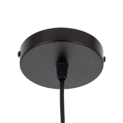 Μοντέρνο κρεμαστό φωτιστικό SPARKLE 1ΧΕ27 AC 220-240V μαύρο μεταλλικό με πλέγμα Φ35xY26cm