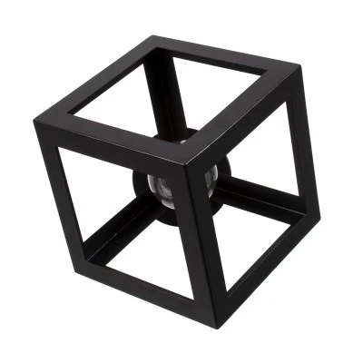 Μοντέρνο φωτιστικό οροφής κύβος CUBE μονόφωτο 1xE27 μεταλλικό πλέγμα μαύρο με χρυσό ντουί συμβατό έως G95 και καλώδιο PVC χωρίς λαμπτήρα 25x25x25 cm Μοντέρνο φωτιστικό οροφής κύβος CUBE μονόφωτο 1xE27 μεταλλικό πλέγμα μαύρο με χρυσό ντουί συμβατό έως G95 και καλώδιο PVC χωρίς λαμπτήρα 25x25x25 cm