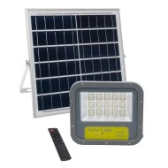 Αυτόνομος ηλιακός προβολέας LED 150W 15000lm ψυχρό φως με μπαταρία 15000mAh & φωτοβολταϊκό πάνελ με αισθητήρα ημέρας-νύχτας  IP66