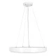 GloboStar® CASPER 61018 Κρεμαστή Πλαφονιέρα Οροφής LED CCT 76W 8372lm 120° AC 220-240V - Εναλλαγή Φωτισμού μέσω Τηλεχειριστηρίου All In One Ψυχρό Λευκό 6000k+Φυσικό Λευκό 4500k+Θερμό Λευκό 2700k Dimmable Φ45cm - Λευκό - 3 Years Warranty