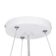 GloboStar® CASPER 61018 Κρεμαστή Πλαφονιέρα Οροφής LED CCT 76W 8372lm 120° AC 220-240V - Εναλλαγή Φωτισμού μέσω Τηλεχειριστηρίου All In One Ψυχρό Λευκό 6000k+Φυσικό Λευκό 4500k+Θερμό Λευκό 2700k Dimmable Φ45cm - Λευκό - 3 Years Warranty