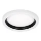 LED πλαφονιέρα οροφής MELINA λευκός-μαύρος κύκλος 55W 6376lm 120° CCT 2700K-4500K-6000K εναλλασσόμενου φωτισμού με τηλεχειριστήριο dimmable Φ48cm AC 220-240V IP20 Φ48xY9cm