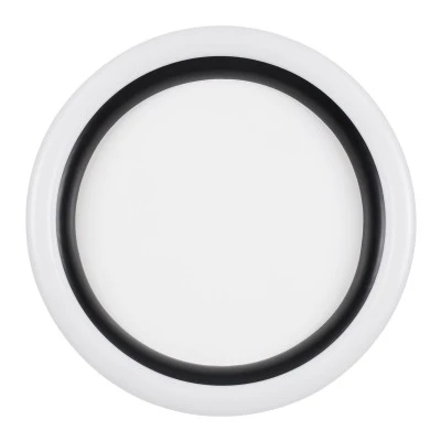 LED πλαφονιέρα οροφής MELINA λευκός-μαύρος κύκλος 55W 6376lm 120° CCT 2700K-4500K-6000K εναλλασσόμενου φωτισμού με τηλεχειριστήριο dimmable Φ48cm AC 220-240V IP20 Φ48xY9cm