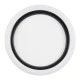 LED πλαφονιέρα οροφής MELINA λευκός-μαύρος κύκλος 55W 6376lm 120° CCT 2700K-4500K-6000K εναλλασσόμενου φωτισμού με τηλεχειριστήριο dimmable Φ48cm AC 220-240V IP20 Φ48xY9cm