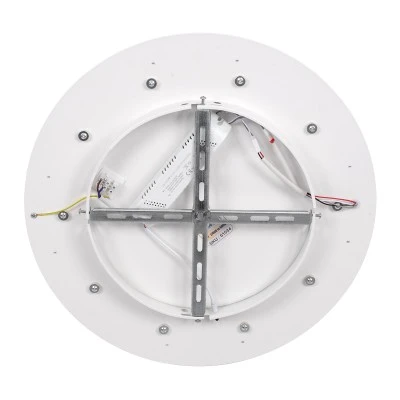 LED πλαφονιέρα οροφής MELINA λευκός κύκλος 55W 6376lm 120° CCT 2700K-4500K-6000K εναλλασσόμενου φωτισμού με τηλεχειριστήριο dimmable Φ48cm AC 220-240V IP20 Φ48xY9cm