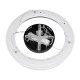 GloboStar® ARIANA 61037 Κρεμαστή Πλαφονιέρα Οροφής Κύκλος LED CCT 55W 6376lm 120° AC 220-240V - Εναλλαγή Φωτισμού μέσω Τηλεχειριστηρίου All In One Ψυχρό Λευκό 6000k+Φυσικό Λευκό 4500k+Θερμό Λευκό 2700k Dimmable Φ48cm - Μαύρο - 3 Years Warranty