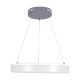 GloboStar® ARIANA 61039 Κρεμαστή Πλαφονιέρα Οροφής Κύκλος LED CCT 55W 6376lm 120° AC 220-240V - Εναλλαγή Φωτισμού μέσω Τηλεχειριστηρίου All In One Ψυχρό Λευκό 6000k+Φυσικό Λευκό 4500k+Θερμό Λευκό 2700k Dimmable Φ48cm - Ανθρακί - 3 Years Warrant