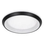 LED πλαφονιέρα οροφής MELINA μαύρος κύκλος 55W 6376lm 120° CCT 2700K-4500K-6000K εναλλασσόμενου φωτισμού με τηλεχειριστήριο dimmable Φ48cm AC 220-240V IP20 Φ48xY9cm