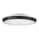 LED πλαφονιέρα οροφής MELINA 55W 6376lm 120° CCT 2700K-4500K-6000K εναλλασσόμενου φωτισμού με τηλεχειριστήριο dimmable Φ48cm μαύρη AC 220-240V IP20 Φ48xY9cm