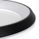 LED πλαφονιέρα οροφής MELINA 55W 6376lm 120° CCT 2700K-4500K-6000K εναλλασσόμενου φωτισμού με τηλεχειριστήριο dimmable Φ48cm μαύρη AC 220-240V IP20 Φ48xY9cm