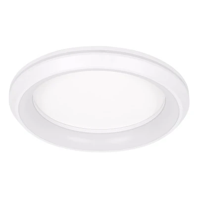 LED πλαφονιέρα οροφής MELINA λευκό δαχτυλίδι 55W 6376lm 120° CCT 2700K-4500K-6000K εναλλασσόμενου φωτισμού με τηλεχειριστήριο dimmable Φ48cm AC 220-240V IP20 Φ48xY9cm