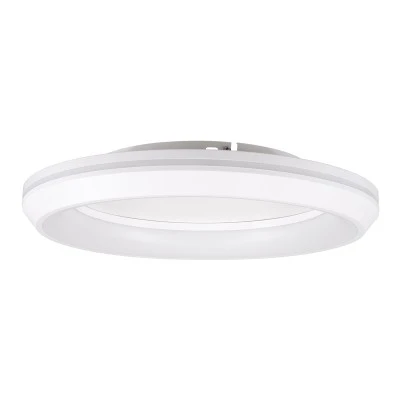 LED πλαφονιέρα οροφής MELINA λευκό δαχτυλίδι 55W 6376lm 120° CCT 2700K-4500K-6000K εναλλασσόμενου φωτισμού με τηλεχειριστήριο dimmable Φ48cm AC 220-240V IP20 Φ48xY9cm