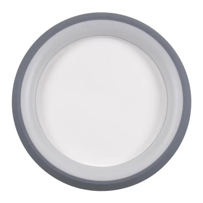 LED πλαφονιέρα οροφής MELINA ανθρακί κύκλος 55W 6376lm 120° CCT 2700K-4500K-6000K εναλλασσόμενου φωτισμού με τηλεχειριστήριο dimmable Φ48cm AC 220-240V IP20 Φ48xY9cm