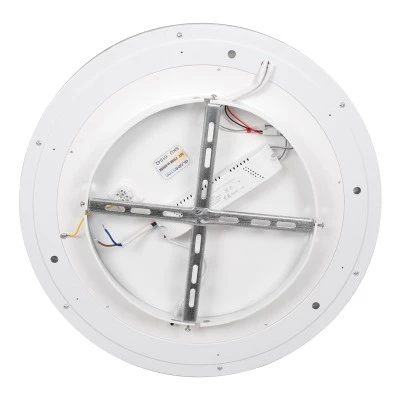LED πλαφονιέρα οροφής MELINA ανθρακί κύκλος 55W 6376lm 120° CCT 2700K-4500K-6000K εναλλασσόμενου φωτισμού με τηλεχειριστήριο dimmable Φ48cm AC 220-240V IP20 Φ48xY9cm