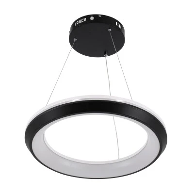 Κρεμαστή Πλαφονιέρα MELINA Κύκλος LED CCT 55W 6376lm 120° AC 220-240V - Εναλλαγή Φωτισμού μέσω Τηλεχειριστηρίου All In One -Dimmable Φ48cm - Μαύρο GloboStar® MELINA 61043 Κρεμαστή Πλαφονιέρα Οροφής Κύκλος LED CCT 55W 6376lm 120° AC 220-240V - Εναλλαγή Φωτισμού μέσω Τηλεχειριστηρίου All In One Ψυχρό Λευκό 6000k+Φυσικό Λευκό 4500k+Θερμό Λευκό 2700k Dimmable Φ48cm - Μαύρο - 3 Years Warranty