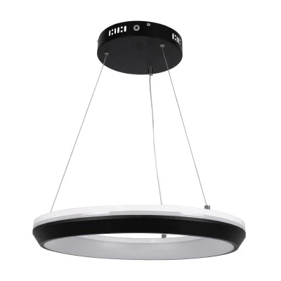 Κρεμαστή Πλαφονιέρα MELINA Κύκλος LED CCT 55W 6376lm 120° AC 220-240V - Εναλλαγή Φωτισμού μέσω Τηλεχειριστηρίου All In One -Dimmable Φ48cm - Μαύρο GloboStar® MELINA 61043 Κρεμαστή Πλαφονιέρα Οροφής Κύκλος LED CCT 55W 6376lm 120° AC 220-240V - Εναλλαγή Φωτισμού μέσω Τηλεχειριστηρίου All In One Ψυχρό Λευκό 6000k+Φυσικό Λευκό 4500k+Θερμό Λευκό 2700k Dimmable Φ48cm - Μαύρο - 3 Years Warranty
