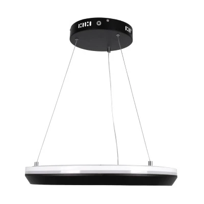 Κρεμαστή Πλαφονιέρα MELINA Κύκλος LED CCT 55W 6376lm 120° AC 220-240V - Εναλλαγή Φωτισμού μέσω Τηλεχειριστηρίου All In One -Dimmable Φ48cm - Μαύρο GloboStar® MELINA 61043 Κρεμαστή Πλαφονιέρα Οροφής Κύκλος LED CCT 55W 6376lm 120° AC 220-240V - Εναλλαγή Φωτισμού μέσω Τηλεχειριστηρίου All In One Ψυχρό Λευκό 6000k+Φυσικό Λευκό 4500k+Θερμό Λευκό 2700k Dimmable Φ48cm - Μαύρο - 3 Years Warranty