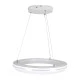 GloboStar® MELINA 61044 Κρεμαστή Πλαφονιέρα Οροφής Κύκλος LED CCT 55W 6376lm 120° AC 220-240V - Εναλλαγή Φωτισμού μέσω Τηλεχειριστηρίου All In One Ψυχρό Λευκό 6000k+Φυσικό Λευκό 4500k+Θερμό Λευκό 2700k Dimmable Φ48cm - Λευκό - 3 Years Warranty