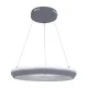 GloboStar® MELINA 61045 Κρεμαστή Πλαφονιέρα Οροφής Κύκλος LED CCT 55W 6376lm 120° AC 220-240V - Εναλλαγή Φωτισμού μέσω Τηλεχειριστηρίου All In One Ψυχρό Λευκό 6000k+Φυσικό Λευκό 4500k+Θερμό Λευκό 2700k Dimmable Φ48cm - Ανθρακί - 3 Years Warranty
