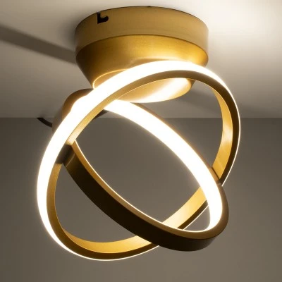Φωτιστικό οροφής AMELIA LED CCT linear design 20W 2400lm 300° AC 220-240V εναλλαγή φωτισμού ψυχρό 6000K-φυσικό 4500K-θερμό 2700K χρυσό βούρτσας Μ24.5xΠ16xΥ25cm Φωτιστικό οροφής AMELIA LED CCT linear design 20W 2400lm 300° AC 220-240V εναλλαγή φωτισμού ψυχρό 6000K-φυσικό 4500K-θερμό 2700K χρυσό βούρτσας Μ24.5xΠ16xΥ25cm