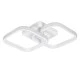 GloboStar® NORA 61062 Φωτιστικό Οροφής Design LED CCT 22W 2640lm 300° AC 220-240V - Εναλλαγή Φωτισμού μέσω Διακόπτη On/Off All In One Ψυχρό 6000k+Φυσικό 4500k+Θερμό 2700k Μ40 x Π24 x Υ7cm - Λευκό