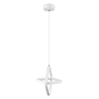 GloboStar® ROSE 61065 Κρεμαστό Φωτιστικό Οροφής Design LED CCT 22W 2640lm 300° AC 220-240V - Εναλλαγή Φωτισμού μέσω Διακόπτη On/Off All In One Ψυχρό 6000k+Φυσικό 4500k+Θερμό 2700k Μ24 x Π22 x Υ24cm - Λευκό