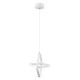 GloboStar® ROSE 61065 Κρεμαστό Φωτιστικό Οροφής Design LED CCT 22W 2640lm 300° AC 220-240V - Εναλλαγή Φωτισμού μέσω Διακόπτη On/Off All In One Ψυχρό 6000k+Φυσικό 4500k+Θερμό 2700k Μ24 x Π22 x Υ24cm - Λευκό